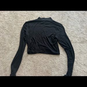 Aeropostale long sleeve crop mock neck